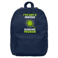Funny Pickleball IVe Got A Serious Dinking Problem 16 in Basic Backpack