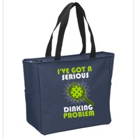 Funny Pickleball IVe Got A Serious Dinking Problem Zip Tote Bag