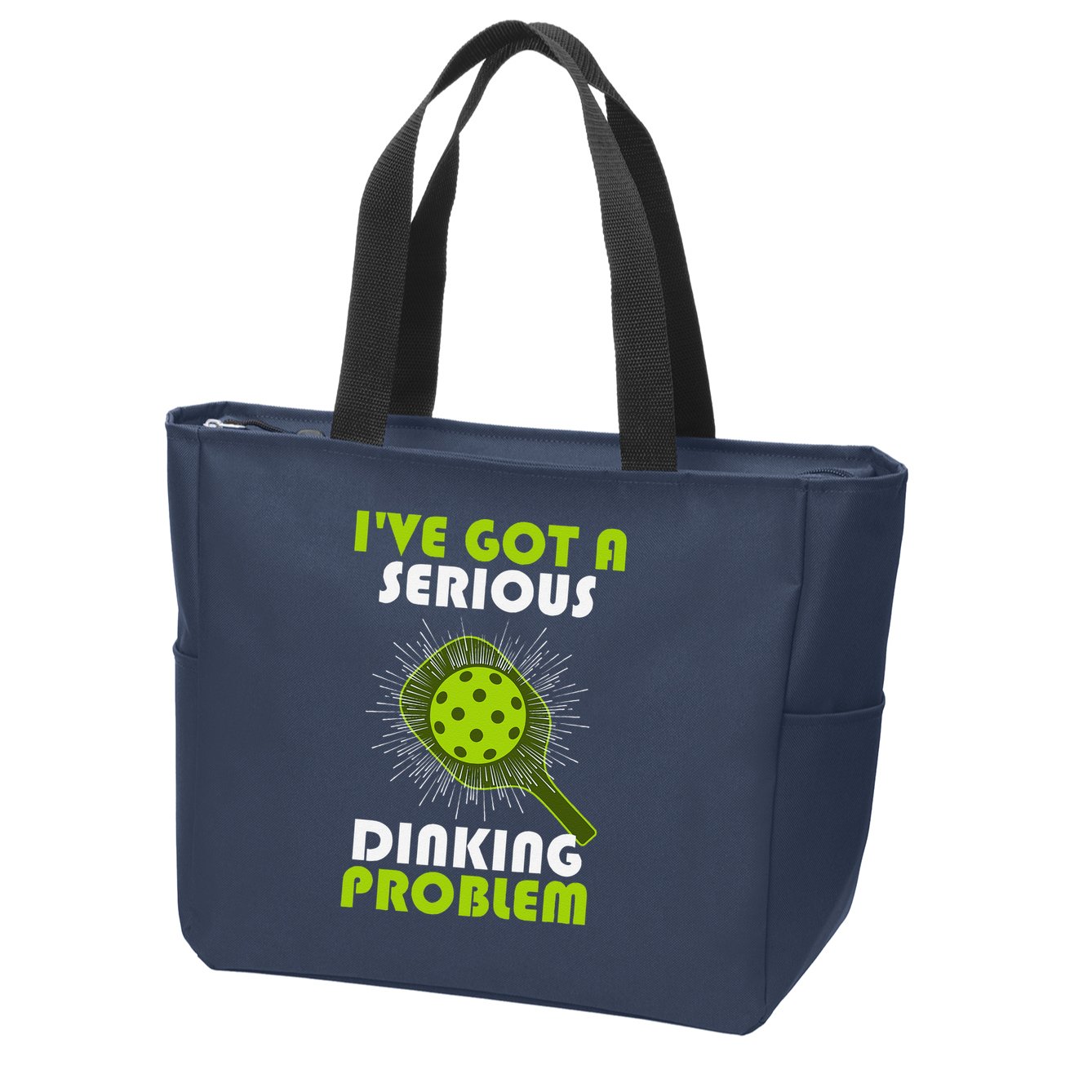 Funny Pickleball IVe Got A Serious Dinking Problem Zip Tote Bag