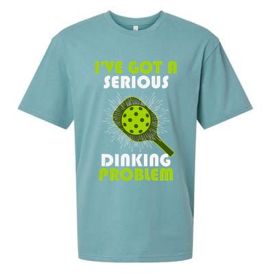 Funny Pickleball IVe Got A Serious Dinking Problem Sueded Cloud Jersey T-Shirt