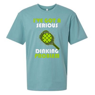 Funny Pickleball IVe Got A Serious Dinking Problem Sueded Cloud Jersey T-Shirt