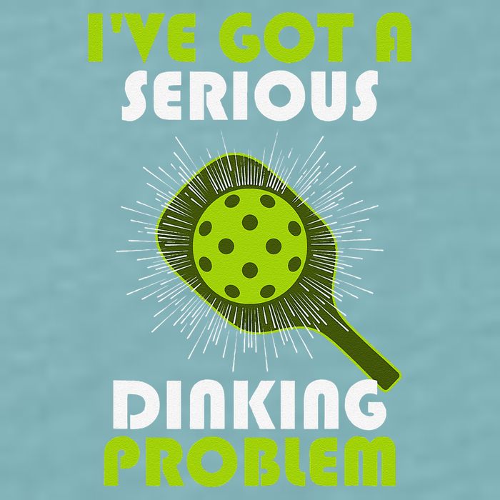 Funny Pickleball IVe Got A Serious Dinking Problem Sueded Cloud Jersey T-Shirt