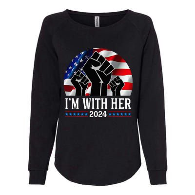 Fist Pump IM With Her Kamala Harris 2024 For President Womens California Wash Sweatshirt