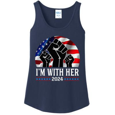 Fist Pump IM With Her Kamala Harris 2024 For President Ladies Essential Tank