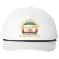 Funny Photographer I Can Freeze Time Photography Snapback Five-Panel Rope Hat