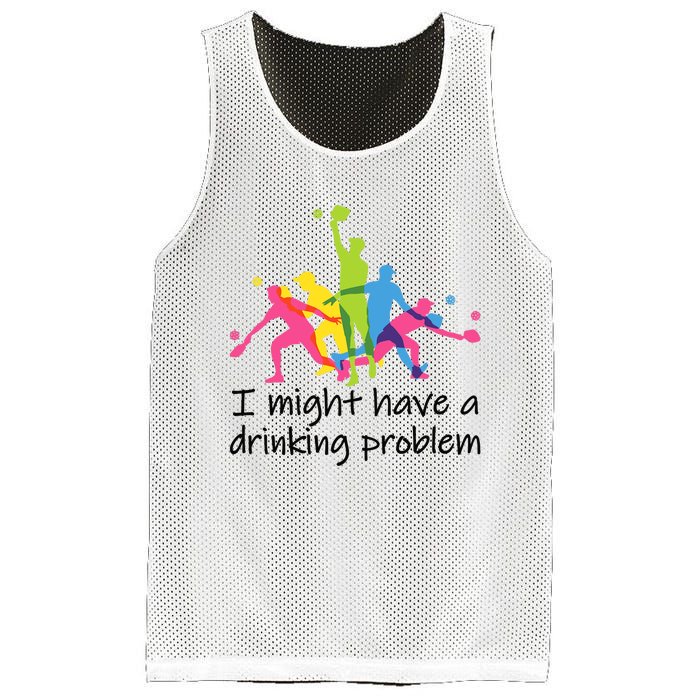 Funny Pickleball I Might Have A Dinking Problem Father's Day Premium Mesh Reversible Basketball Jersey Tank