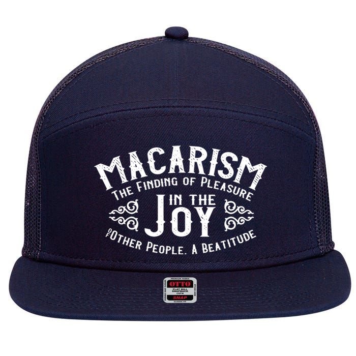 Finding Pleasure In The Joy Of Others 7 Panel Mesh Trucker Snapback Hat