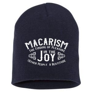 Finding Pleasure In The Joy Of Others Short Acrylic Beanie