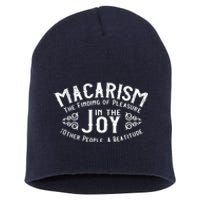 Finding Pleasure In The Joy Of Others Short Acrylic Beanie