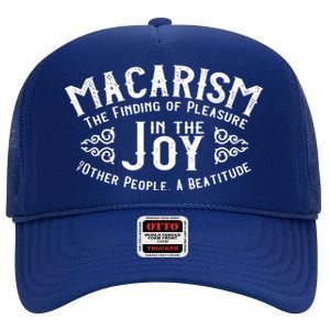 Finding Pleasure In The Joy Of Others High Crown Mesh Back Trucker Hat