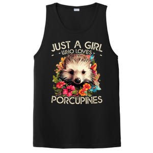 Floral Porcupine Just A Girl Who Loves Porcupines PosiCharge Competitor Tank