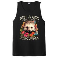 Floral Porcupine Just A Girl Who Loves Porcupines PosiCharge Competitor Tank