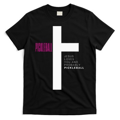 Funny Pickleball Jesus Cross Dink Shot Legend Paddle Pickler T-Shirt