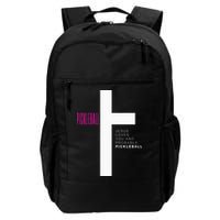 Funny Pickleball Jesus Cross Dink Shot Legend Paddle Pickler Backpack