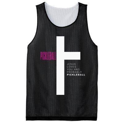 Funny Pickleball Jesus Cross Dink Shot Legend Paddle Pickler Mesh Reversible Basketball Jersey Tank