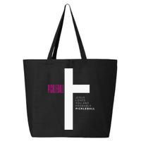 Funny Pickleball Jesus Cross Dink Shot Legend Paddle Pickler 25L Jumbo Tote
