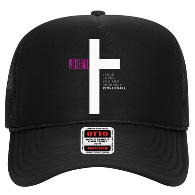 Funny Pickleball Jesus Cross Dink Shot Legend Paddle Pickler Trucker Hat
