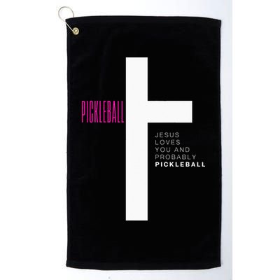 Funny Pickleball Jesus Cross Dink Shot Legend Paddle Pickler Golf Towel