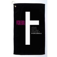Funny Pickleball Jesus Cross Dink Shot Legend Paddle Pickler Golf Towel