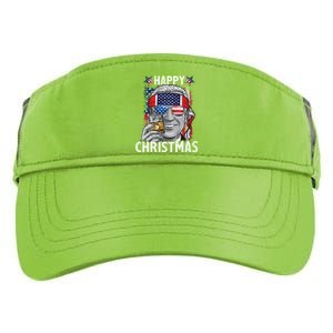 Funny Patriotic Joe Biden Happy Christmas 4th Of July Usa Gift Adult Drive Performance Visor