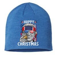 Funny Patriotic Joe Biden Happy Christmas 4th Of July Usa Gift Sustainable Beanie