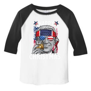 Funny Patriotic Joe Biden Happy Christmas 4th Of July Usa Gift Toddler Fine Jersey T-Shirt