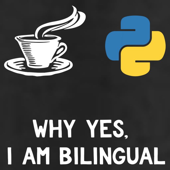 Funny Python Java Programmer Bilingual Coder Gift Tee Cool Comfort Performance Bucket Hat