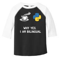 Funny Python Java Programmer Bilingual Coder Gift Tee Toddler Fine Jersey T-Shirt