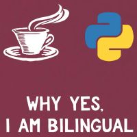 Funny Python Java Programmer Bilingual Coder Gift Tee 16oz Travel Tumbler