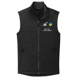 Funny Python Java Programmer Bilingual Coder Gift Tee Collective Smooth Fleece Vest