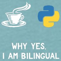 Funny Python Java Programmer Bilingual Coder Gift Tee Sueded Cloud Jersey T-Shirt