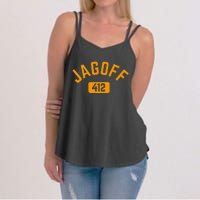 Funny Pittsburgh Jagoff 412 Steel City Pennsylvania Home Women's Strappy Tank