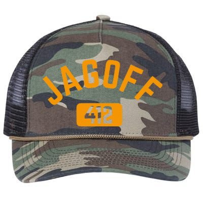 Funny Pittsburgh Jagoff 412 Steel City Pennsylvania Home Retro Rope Trucker Hat Cap