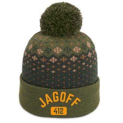 Funny Pittsburgh Jagoff 412 Steel City Pennsylvania Home The Baniff Cuffed Pom Beanie