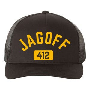 Funny Pittsburgh Jagoff 412 Steel City Pennsylvania Home Yupoong Adult 5-Panel Trucker Hat