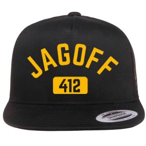 Funny Pittsburgh Jagoff 412 Steel City Pennsylvania Home Flat Bill Trucker Hat