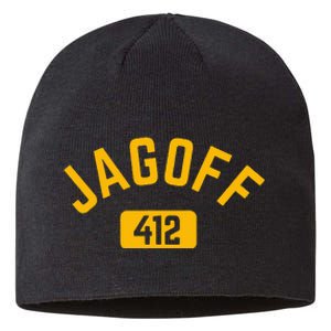 Funny Pittsburgh Jagoff 412 Steel City Pennsylvania Home Sustainable Beanie