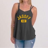 Funny Pittsburgh Jagoff 412 Steel City Pennsylvania Home Women's Strappy Tank