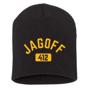 Funny Pittsburgh Jagoff 412 Steel City Pennsylvania Home Short Acrylic Beanie