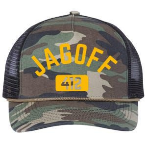 Funny Pittsburgh Jagoff 412 Steel City Pennsylvania Home Retro Rope Trucker Hat Cap