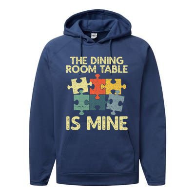 Funny Puzzle Jigsaw Puzzle Lover Performance Fleece Hoodie