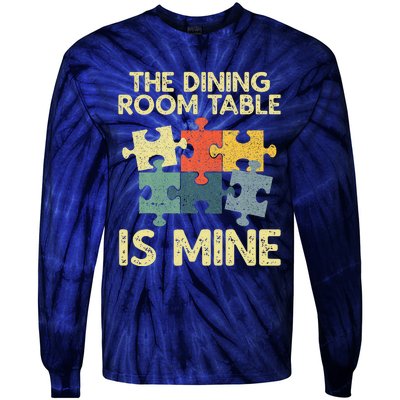 Funny Puzzle Jigsaw Puzzle Lover Tie-Dye Long Sleeve Shirt