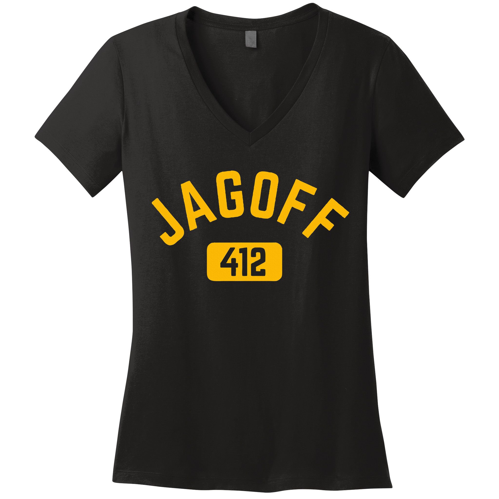 Funny Pittsburgh Jagoff 412 Steel City Pennsylvania Home Women's V-Neck T-Shirt