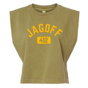 Funny Pittsburgh Jagoff 412 Steel City Pennsylvania Home Garment-Dyed Women's Muscle Tee