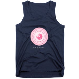 Fun Pickleball, Just One More Game Pink, Pickleball For Life Tank Top