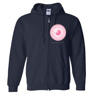 Fun Pickleball, Just One More Game Pink, Pickleball For Life Full Zip Hoodie