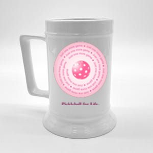 Fun Pickleball, Just One More Game Pink, Pickleball For Life Beer Stein