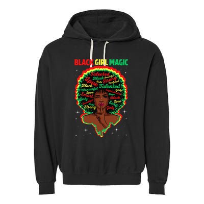 Funny Proud Juneteenth Black Magic Black History Month Garment-Dyed Fleece Hoodie