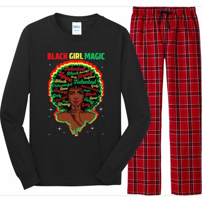 Funny Proud Juneteenth Black Magic Black History Month Long Sleeve Pajama Set