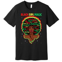 Funny Proud Juneteenth Black Magic Black History Month Premium T-Shirt